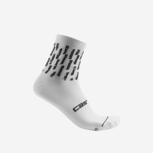 White Women Castelli AERO PRO W 9 CM Socks | 975180AGC