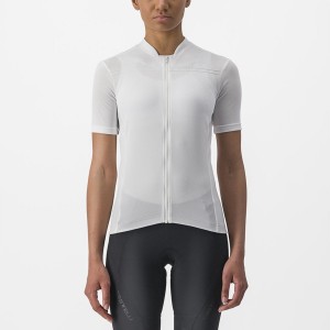 White Women Castelli ANIMA 4 Jersey | 861725ZLC