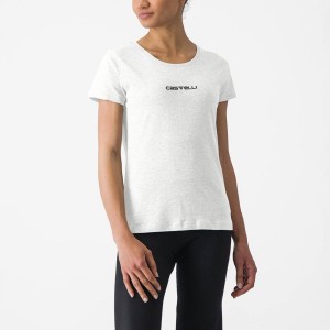 White Women Castelli CASTELLI CLASSICO W TEE Casual | 756284KDC