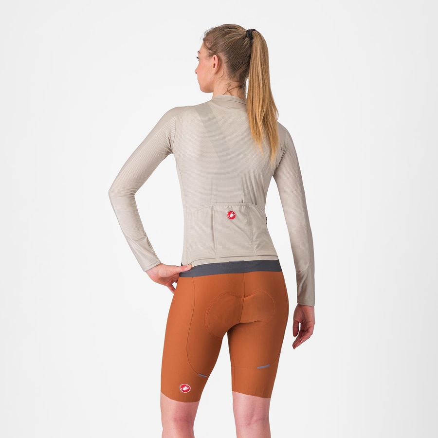 Beige Women Castelli ESPRESSO W DT Bib Shorts | 143567KZM