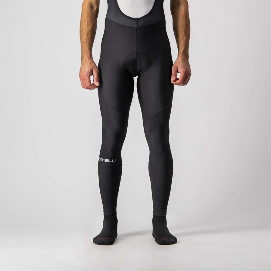 Black Men Castelli ENTRATA Bib Tights | 450269ZBO