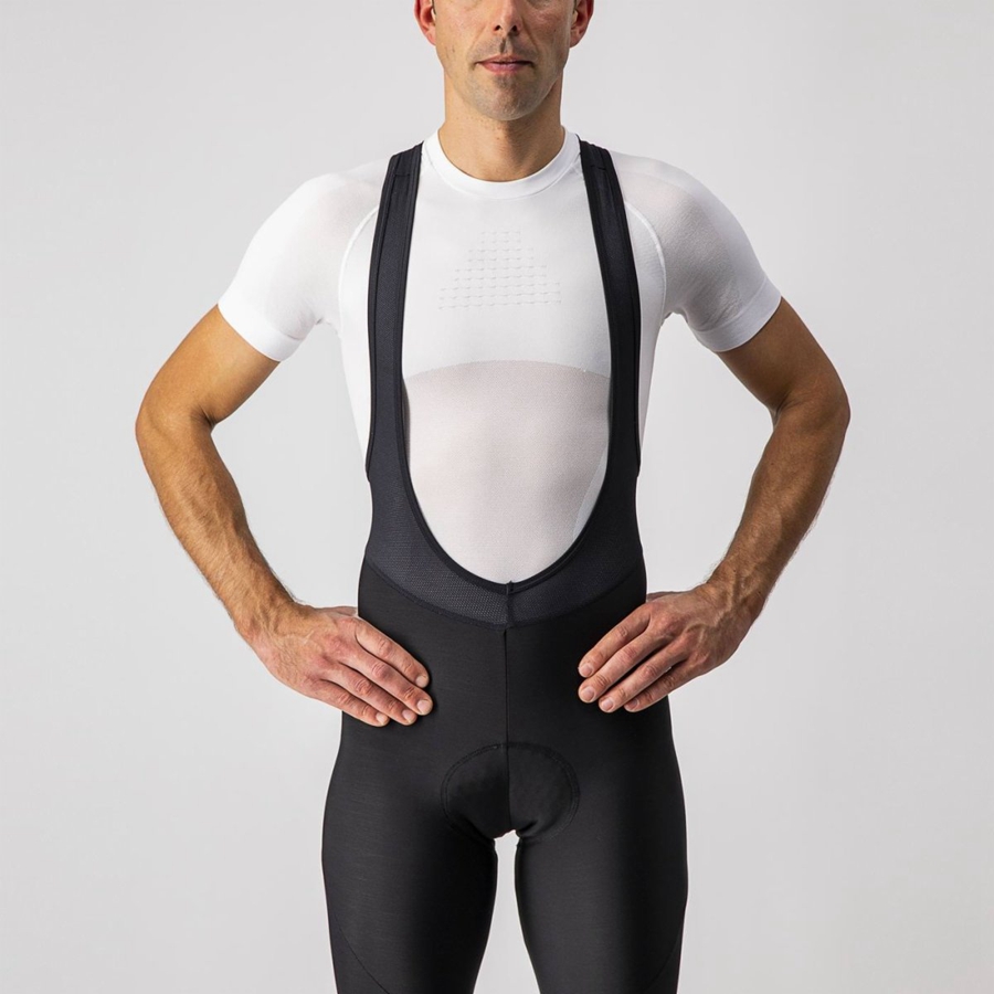 Black Men Castelli ENTRATA Bib Tights | 450269ZBO