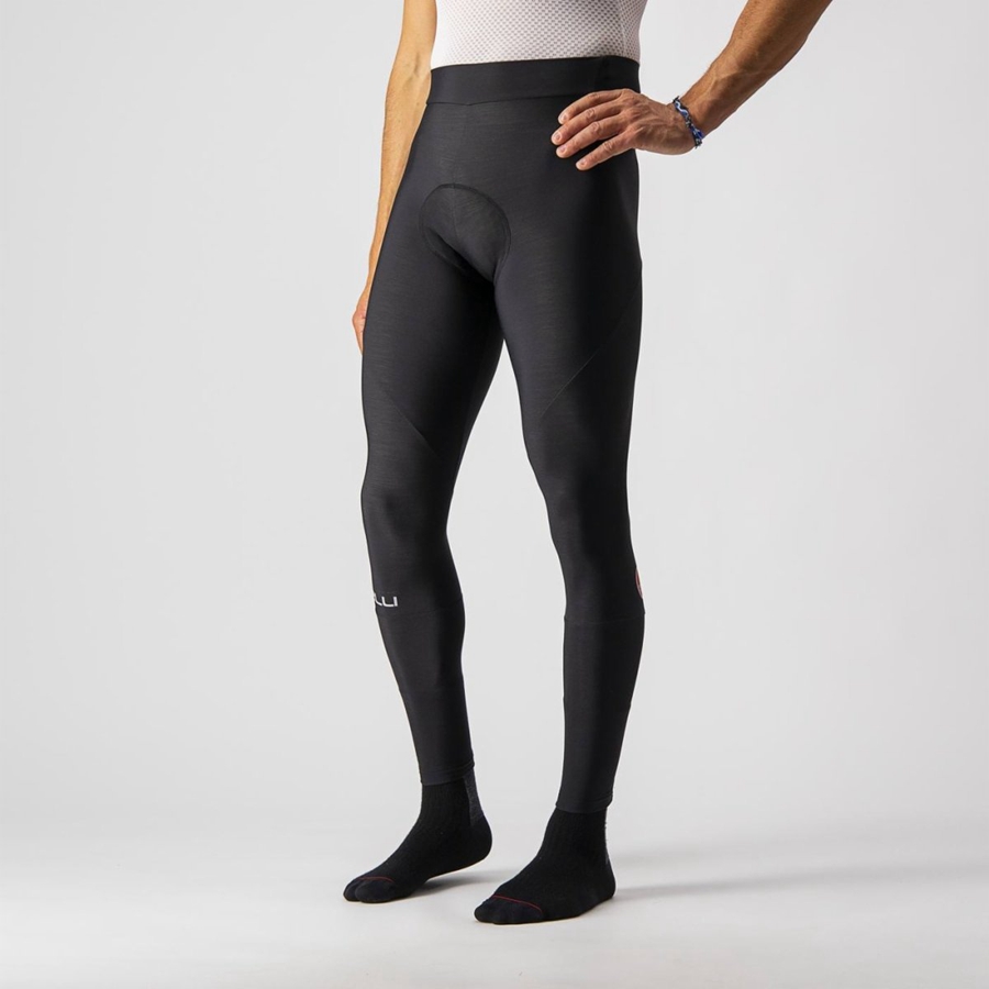 Black Men Castelli ENTRATA Leggings | 902743BSA