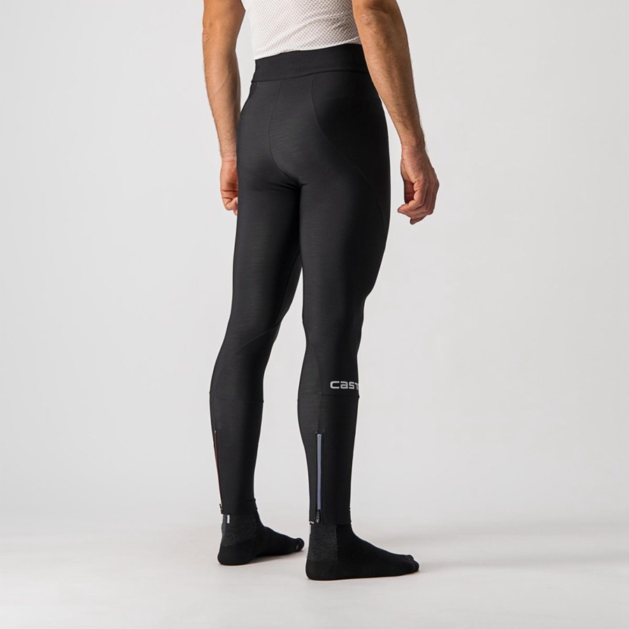 Black Men Castelli ENTRATA NO PAD Leggings | 973524TUE