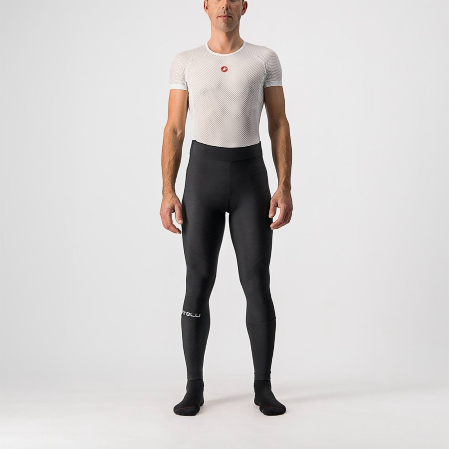 Black Men Castelli ENTRATA NO PAD Leggings | 973524TUE