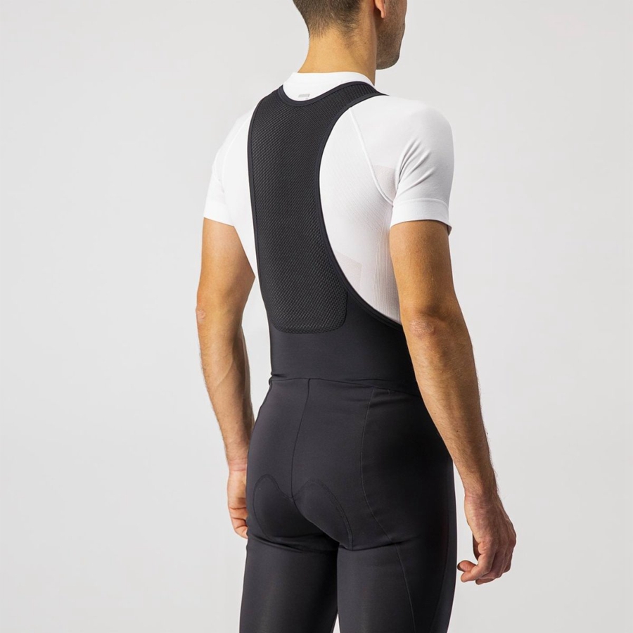 Black Men Castelli ENTRATA WIND Bib Tights | 234761XNH