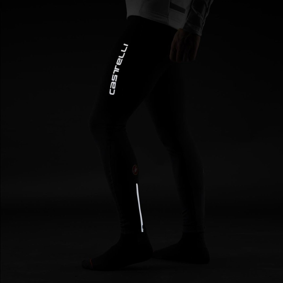 Black Men Castelli ENTRATA WIND Bib Tights | 234761XNH