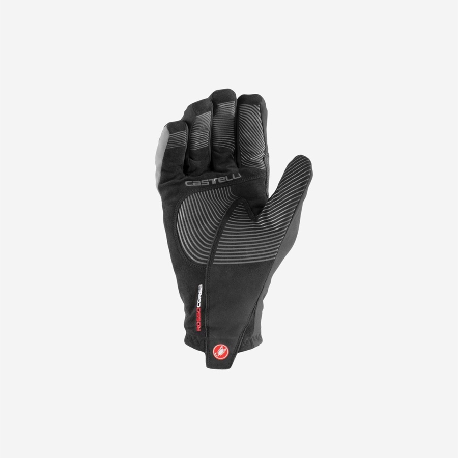 Black Men Castelli ESPRESSO GT Gloves | 469105JDV