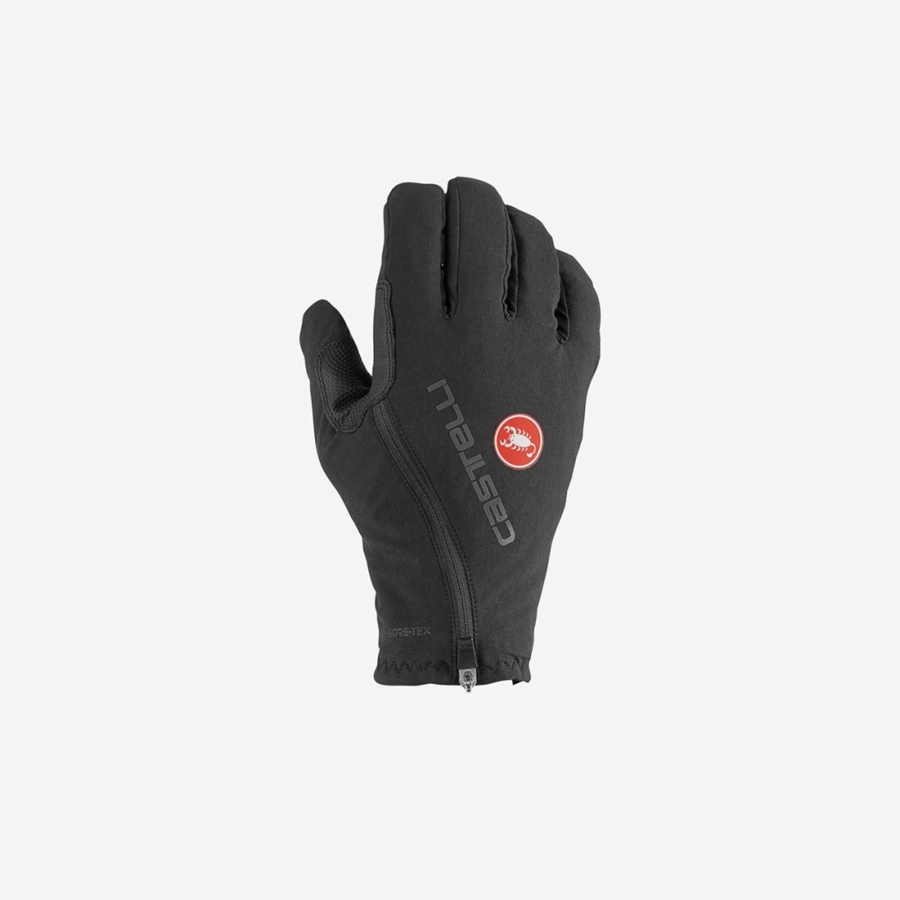 Black Men Castelli ESPRESSO GT Gloves | 469105JDV