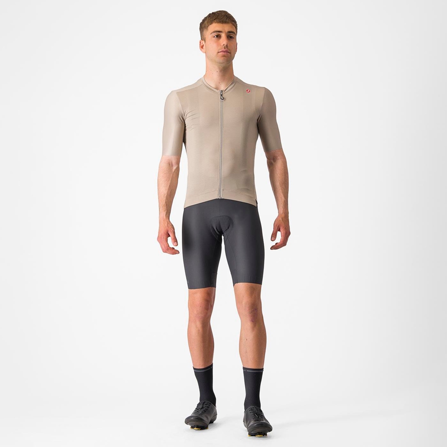 Black Men Castelli ESPRESSO Jersey | 209475VMR