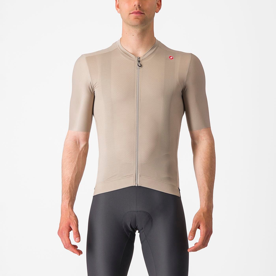 Black Men Castelli ESPRESSO Jersey | 209475VMR