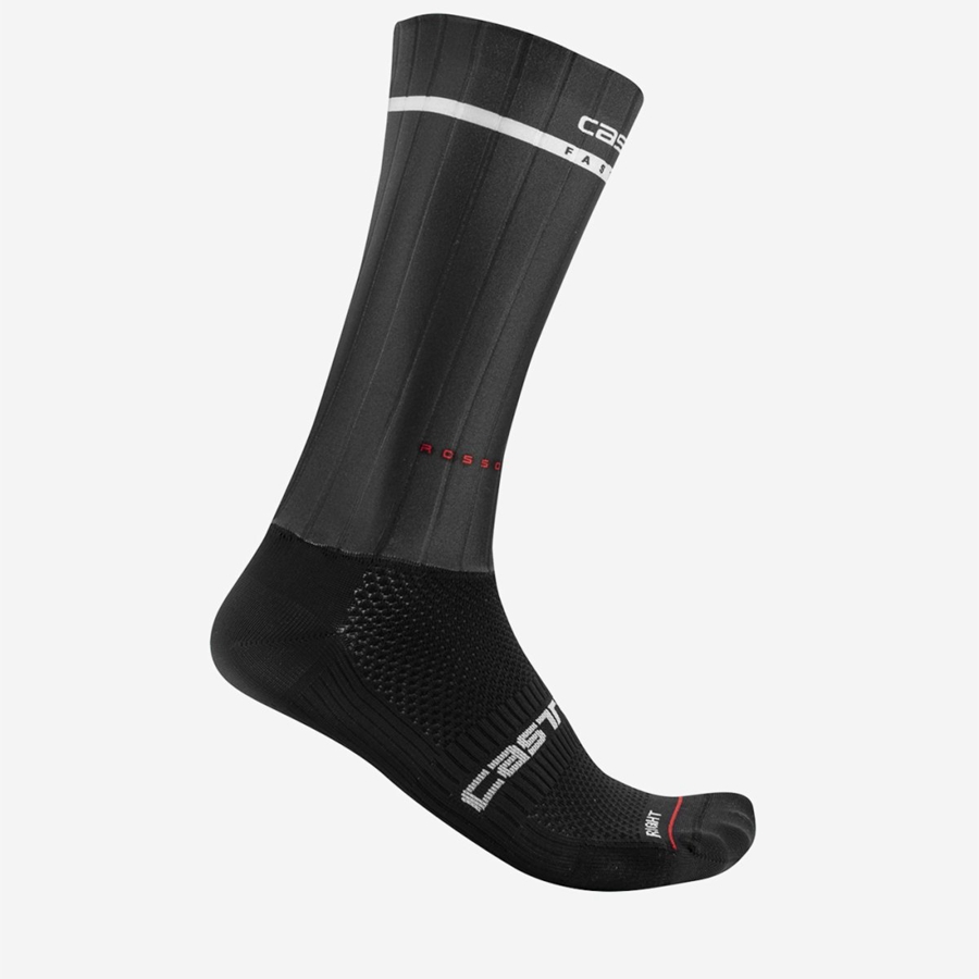 Black Men Castelli FAST FEET 2 Socks | 794865SWH