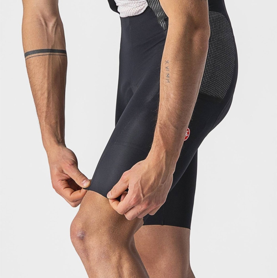 Black Men Castelli FREE UNLIMITED Bib Shorts | 267935QUM