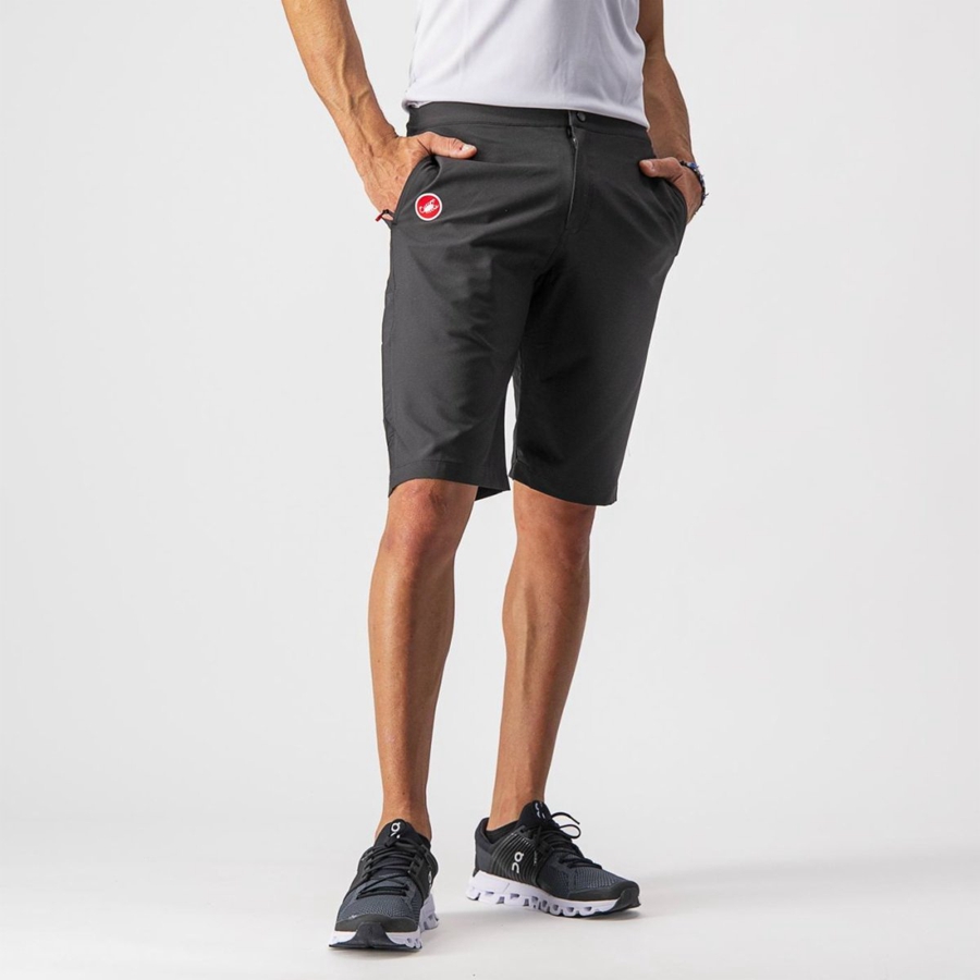 Black Men Castelli MILANO Shorts | 241936BDS