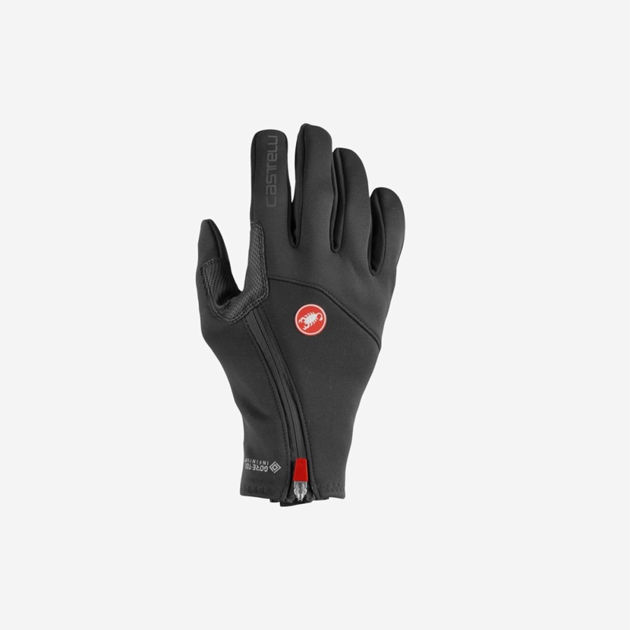 Black Men Castelli MORTIROLO Gloves | 352149MBY