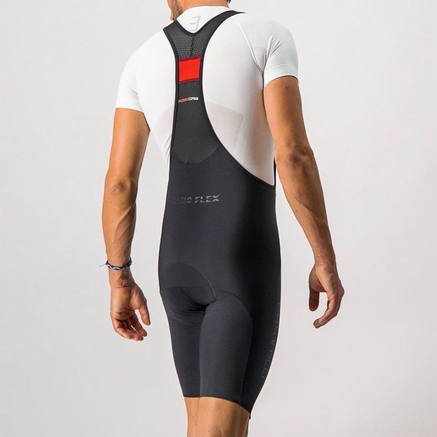 Black Men Castelli NANO FLEX PRO RACE Bib Shorts | 064381GQC