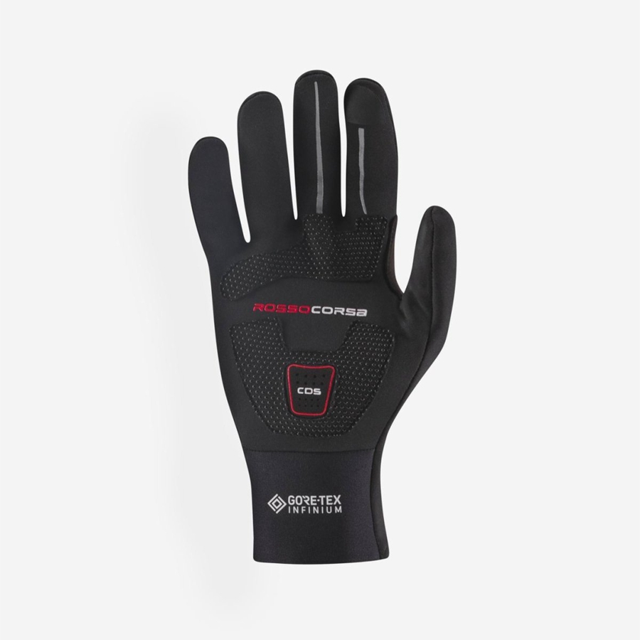 Black Men Castelli PERFETTO RoS Gloves | 641238IKS