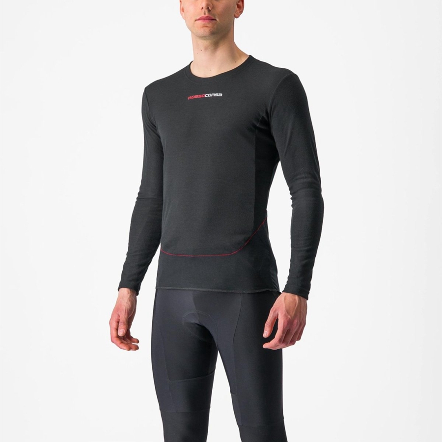 Black Men Castelli PROSECCO TECH LONG SLEEVE Base Layer | 076834JXP