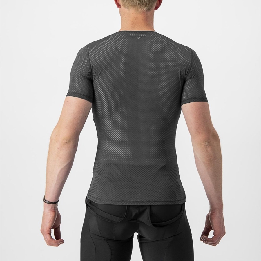 Black Men Castelli PRO MESH 2.0 SHORT SLEEVE Base Layer | 167895SFW