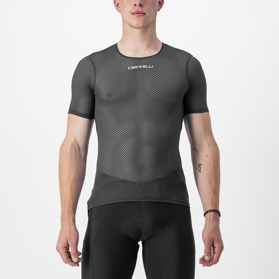 Black Men Castelli PRO MESH 2.0 SHORT SLEEVE Base Layer | 167895SFW