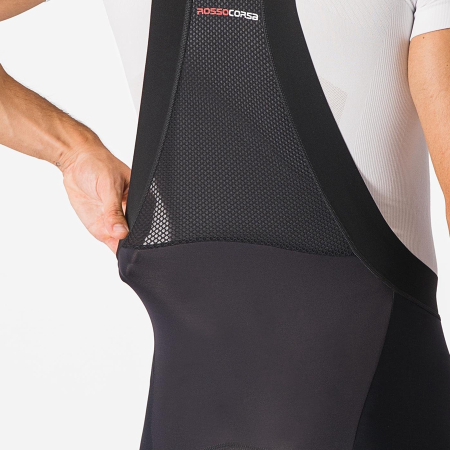 Black Men Castelli SORPASSO RoS Bib Tights | 805231XUL