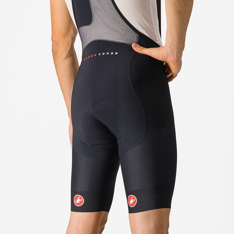 Black Men Castelli SUPERLEGGERA Bib Shorts | 863240BQS