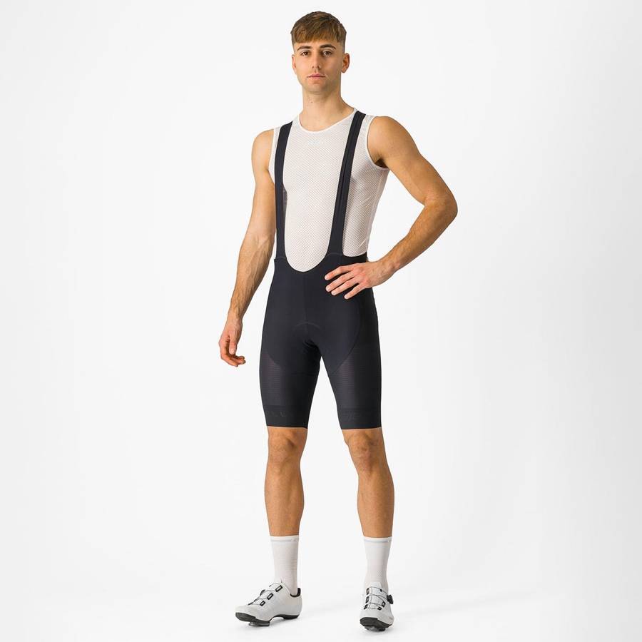 Black Men Castelli SUPERLEGGERA Bib Shorts | 863240BQS