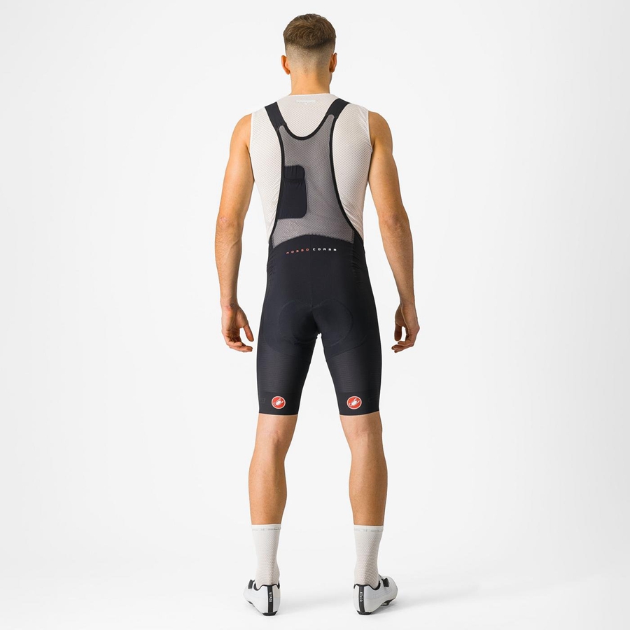 Black Men Castelli SUPERLEGGERA Bib Shorts | 863240BQS