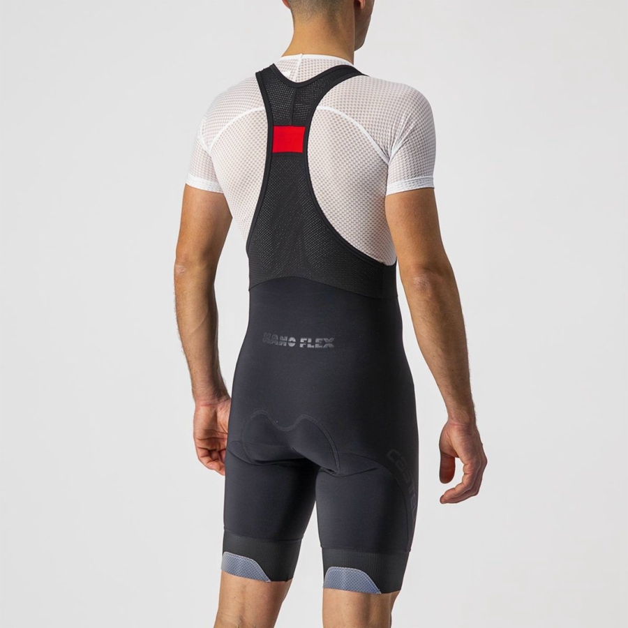 Black Men Castelli TUTTO NANO Bib Shorts | 386974EDV