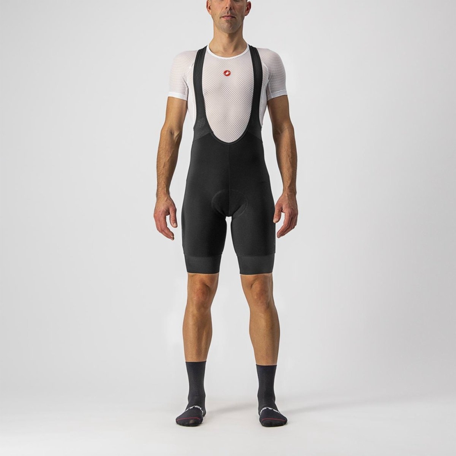 Black Men Castelli TUTTO NANO Bib Shorts | 386974EDV