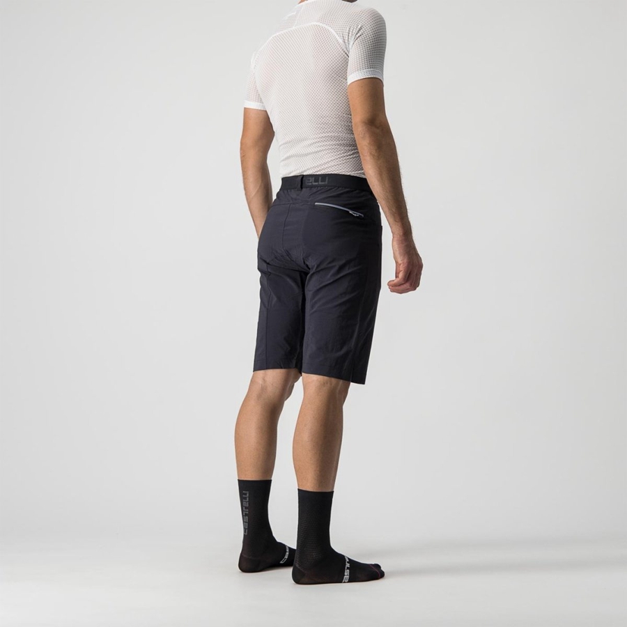 Black Men Castelli UNLIMITEDGY Shorts | 016549AKD