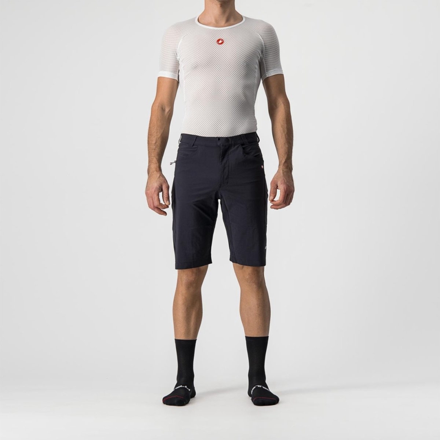 Black Men Castelli UNLIMITEDGY Shorts | 016549AKD