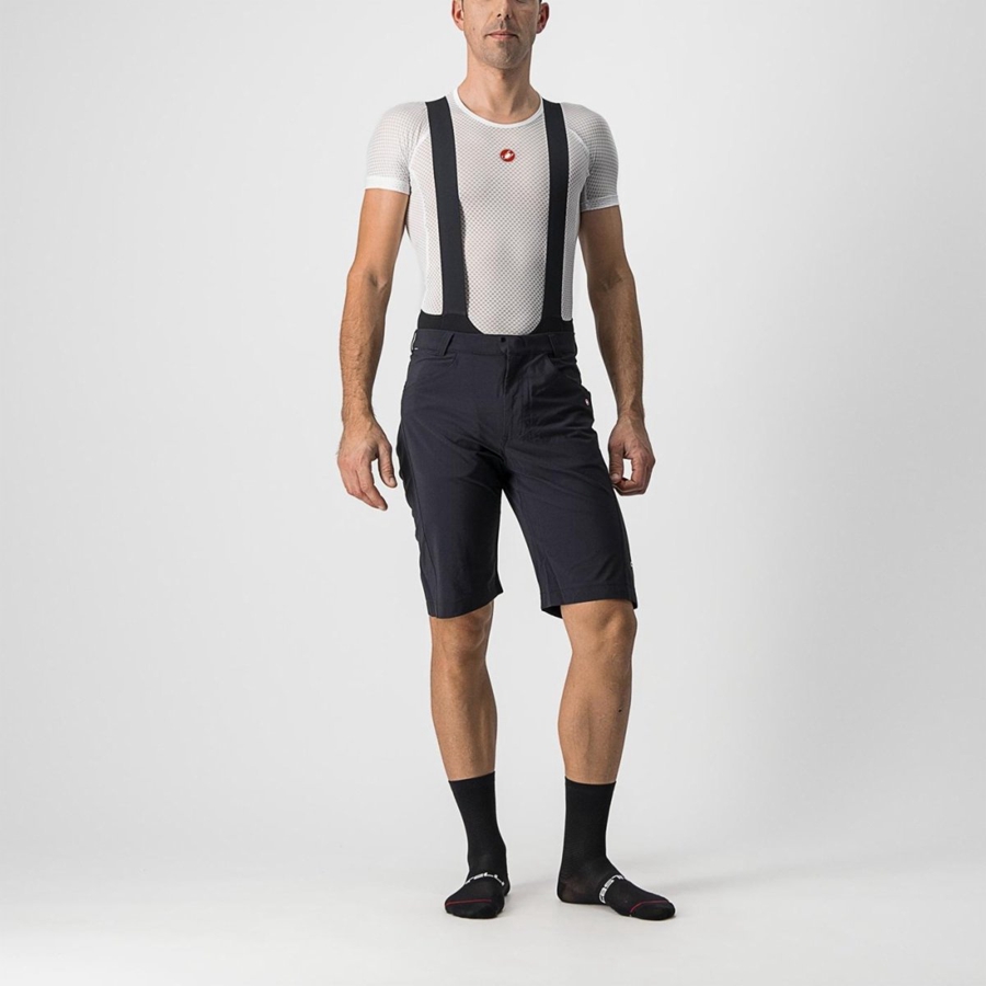 Black Men Castelli UNLIMITEDGY Shorts | 016549AKD