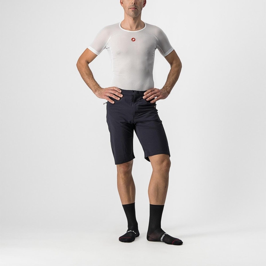 Black Men Castelli UNLIMITEDGY Shorts | 016549AKD