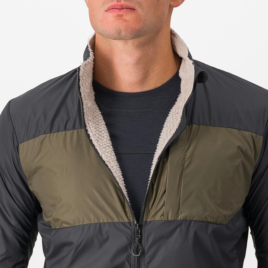 Black Men Castelli UNLIMITED PUFFY Jackets | 791253RBF