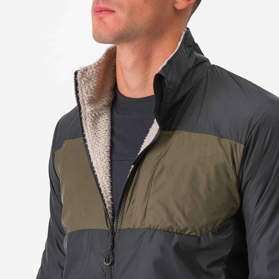 Black Men Castelli UNLIMITED PUFFY Jackets | 791253RBF