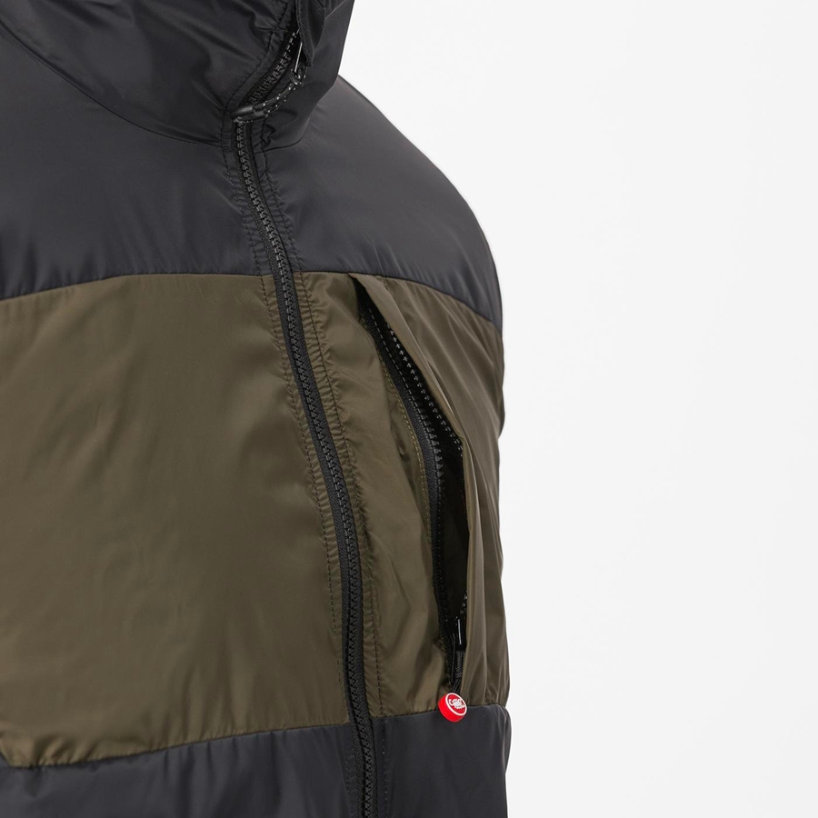 Black Men Castelli UNLIMITED PUFFY Jackets | 791253RBF