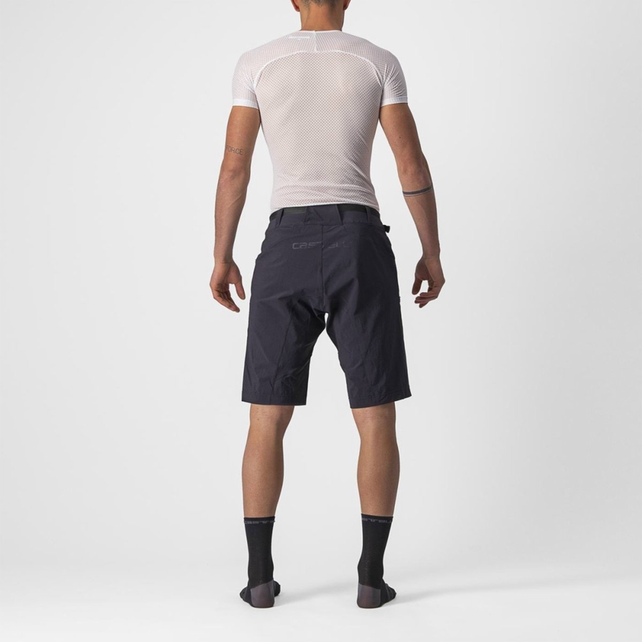 Black Men Castelli UNLIMITED TRAILGY Shorts | 073426RTZ