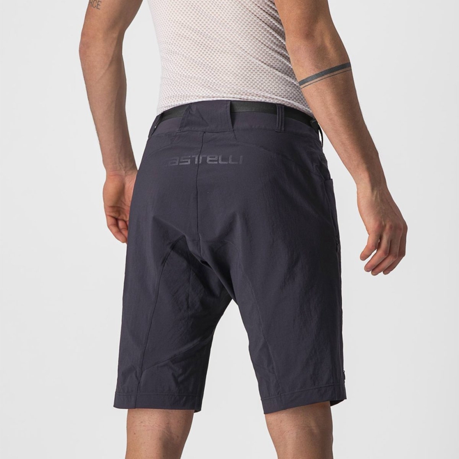 Black Men Castelli UNLIMITED TRAILGY Shorts | 073426RTZ