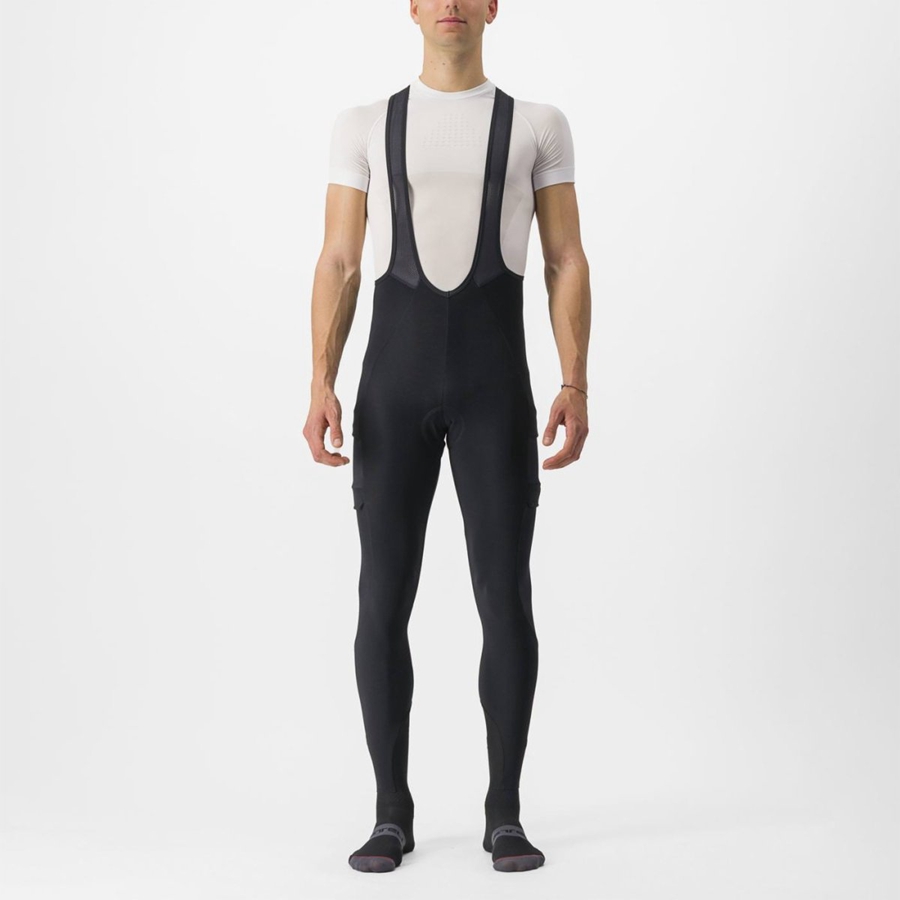 Black Men Castelli UNLIMITED TRAIL Bib Tights | 239078FCN