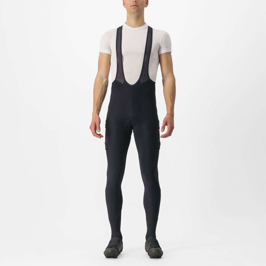 Black Men Castelli UNLIMITED TRAIL Bib Tights | 239078FCN