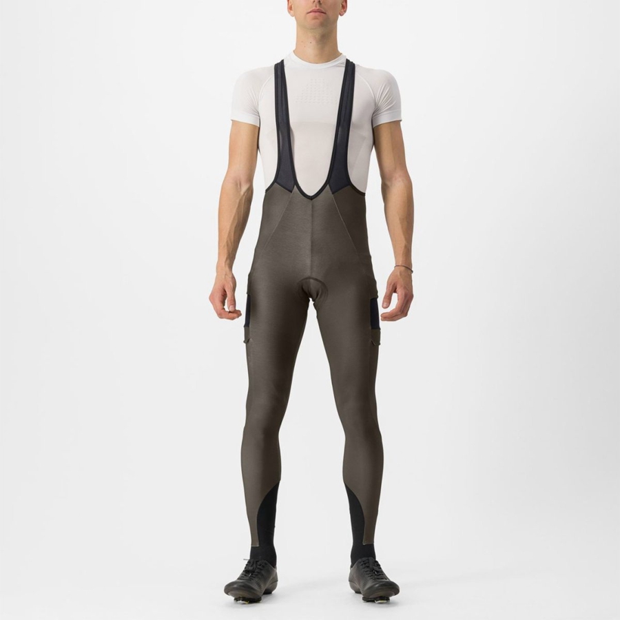 Black Men Castelli UNLIMITED TRAIL Bib Tights | 839572LIS