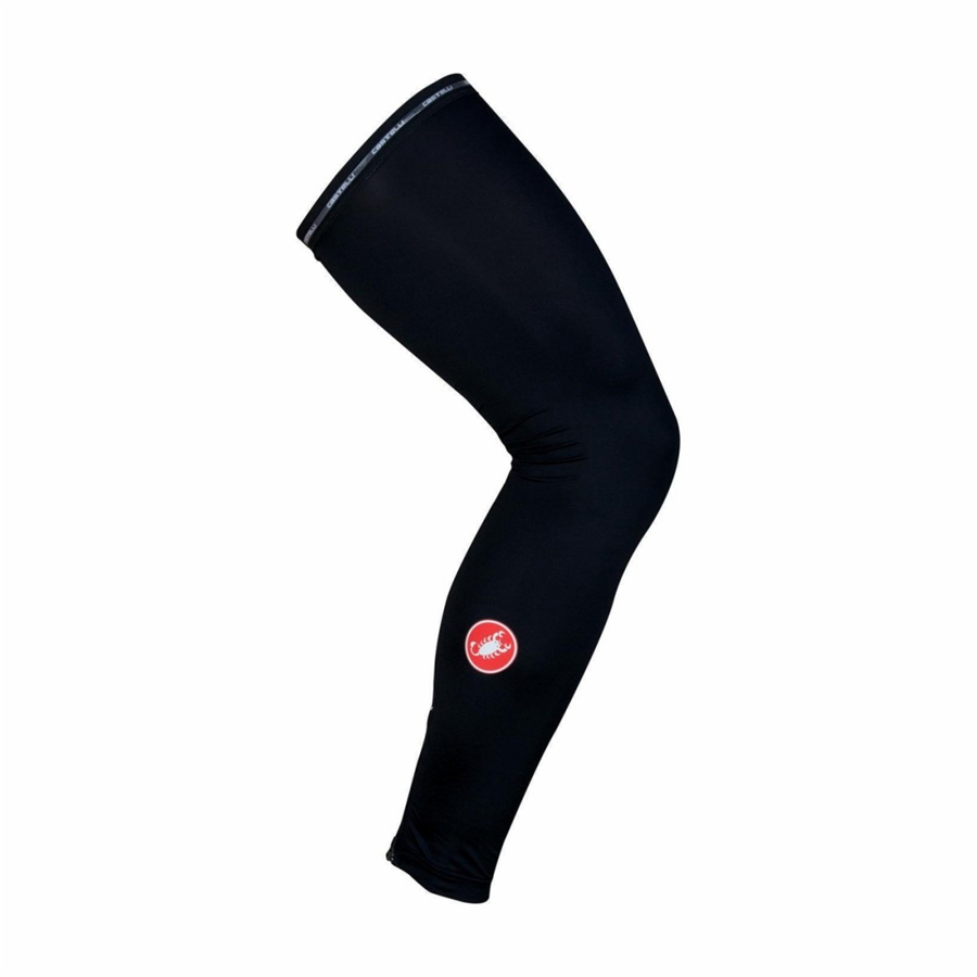 Black Men Castelli UPF 50 + LIGHT LEG SLEEVES Leg Warmer | 207398IMF