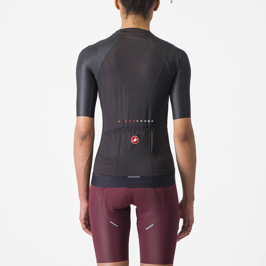 Black Women Castelli AERO PRO 7.0 W Jersey | 351946QFY