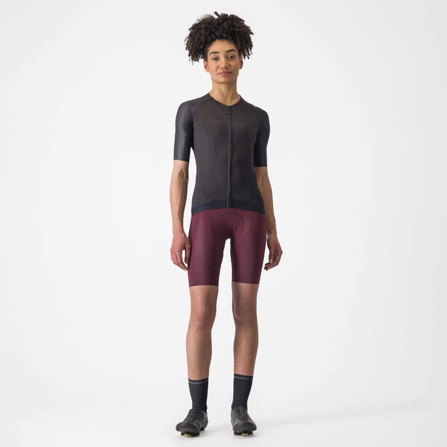 Black Women Castelli AERO PRO 7.0 W Jersey | 351946QFY