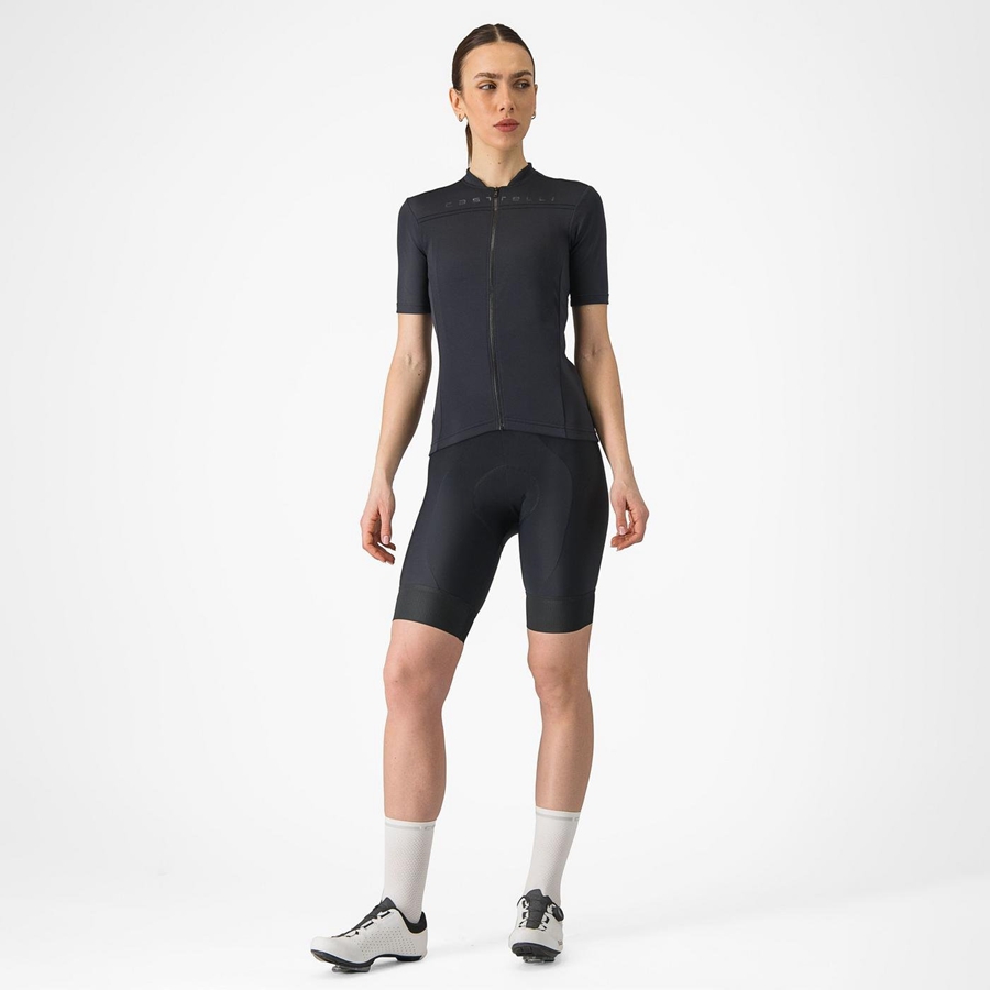 Black Women Castelli ANIMA 4 Jersey | 309785NLW