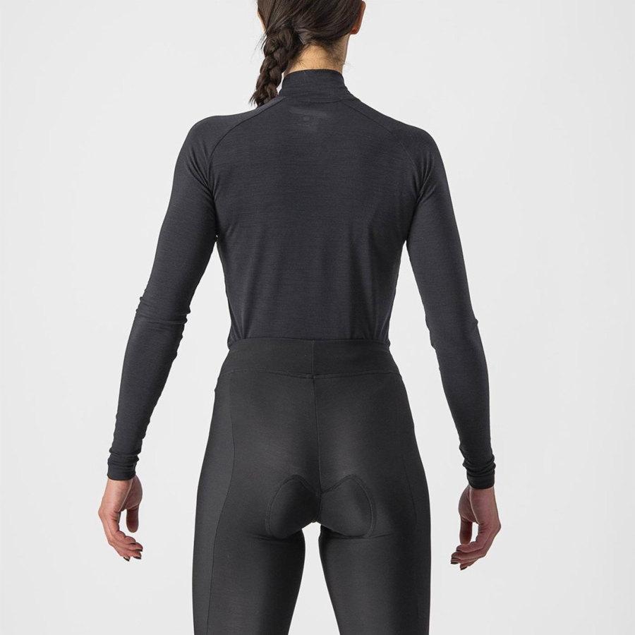 Black Women Castelli BANDITO WOOL W LS Base Layer | 314670JIV