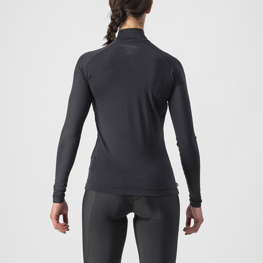 Black Women Castelli BANDITO WOOL W LS Base Layer | 314670JIV