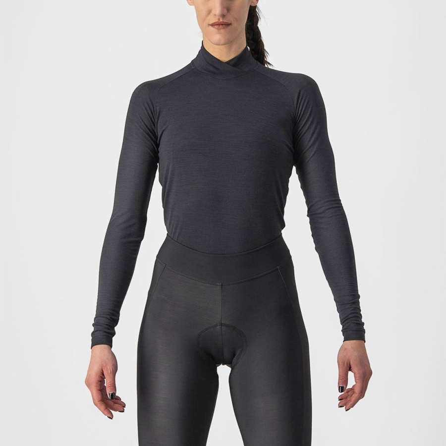 Black Women Castelli BANDITO WOOL W LS Base Layer | 314670JIV