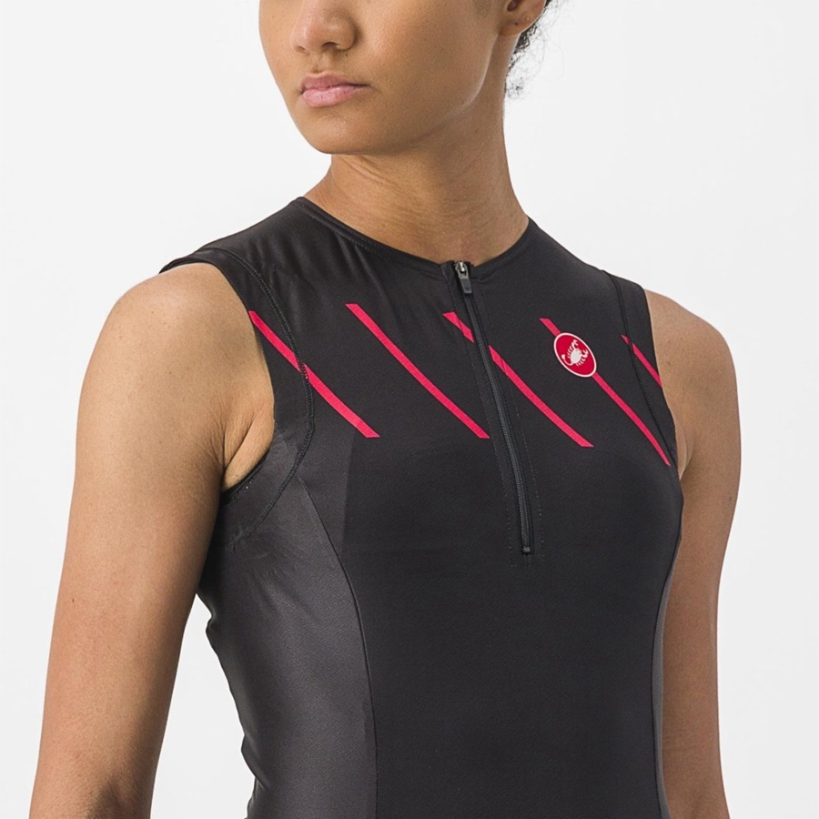 Black Women Castelli FREE 2 W TRI SINGLET Suits | 982456RBU